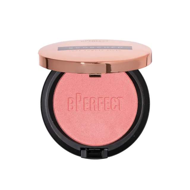 BPerfect Scorched Luxe Blush poudre Flushed rose teint unifié 6 g
