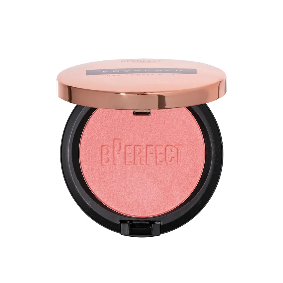 BPerfect Scorched Luxe Blush poudre Flushed rose teint unifié 6 g
