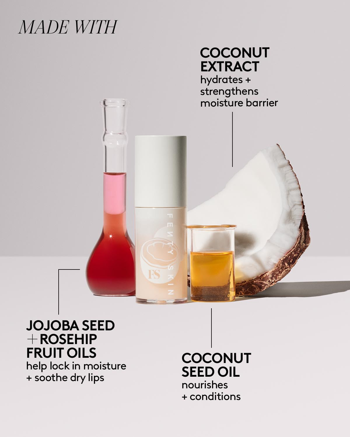 Fenty Beauty Fenty Treatz huile à lèvres Coconut 5,6 ml hydratante