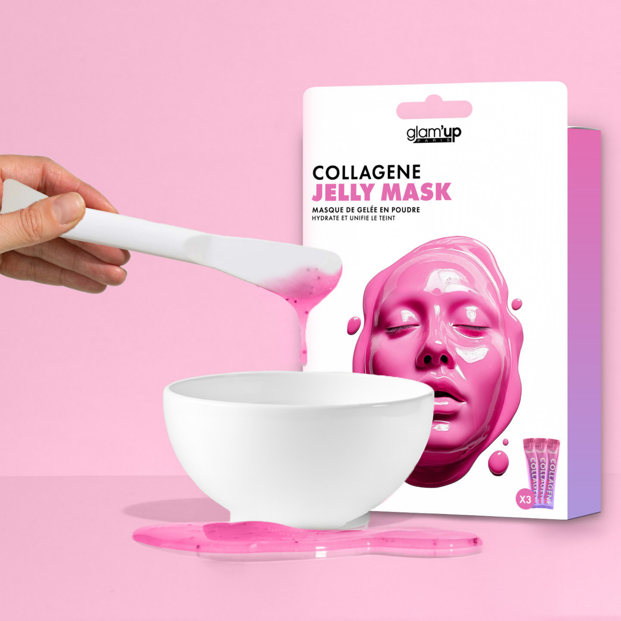 Glam'Up Skincare spatule masque visage silicone réutilisable