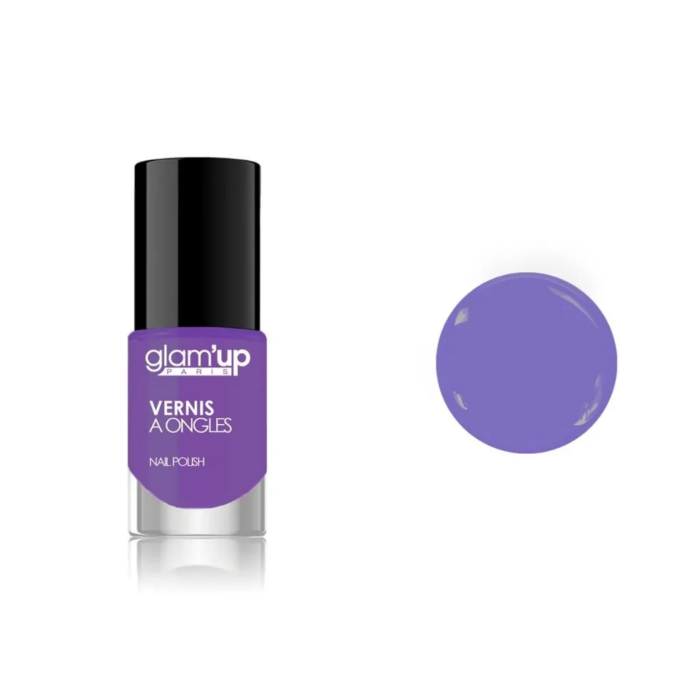 GLAM'UP Les Ongles Vernis à Ongles Lila longue tenue