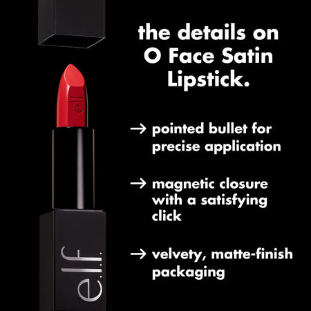 E.L.F. O Face rouge à lèvres satin noir pigmenté
