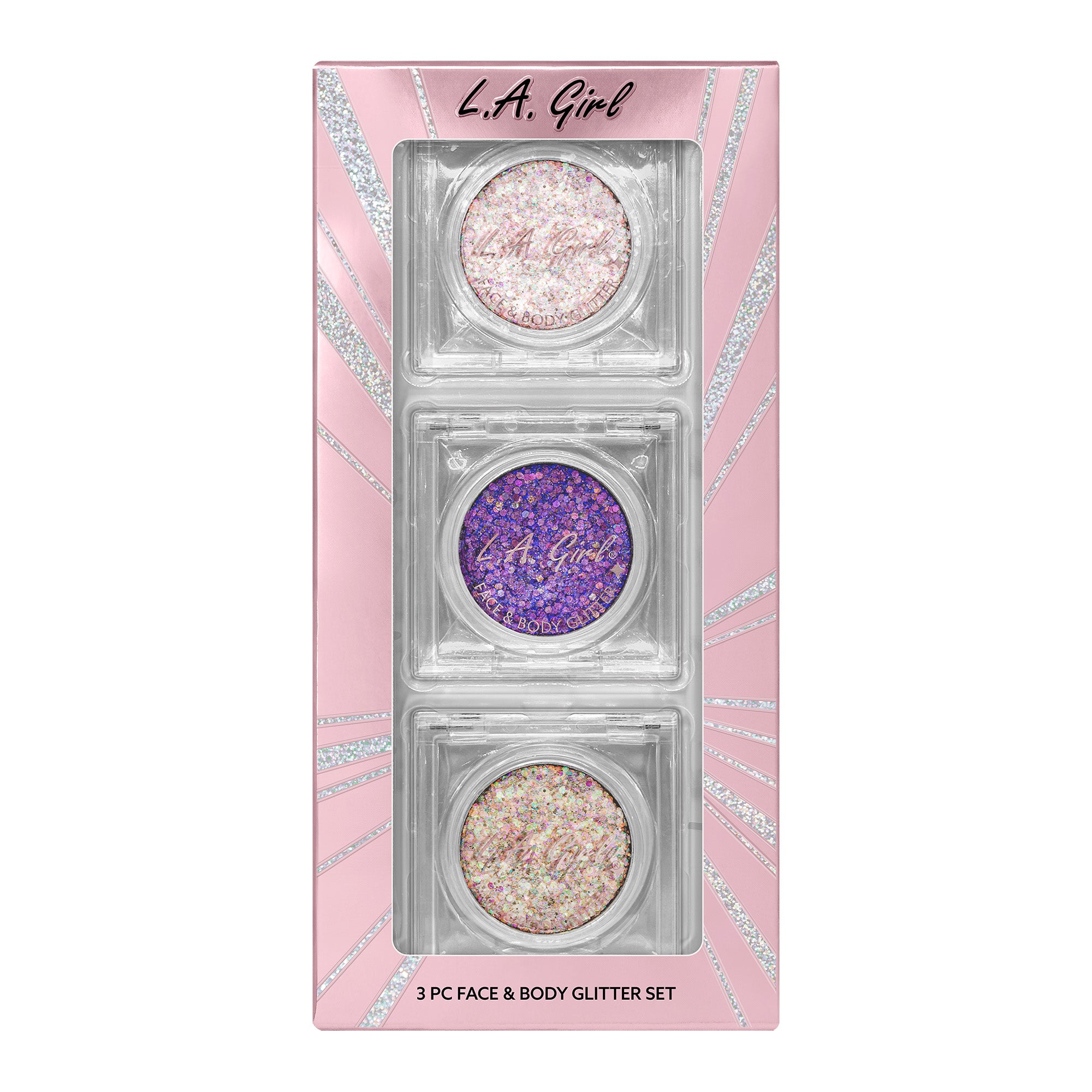 L.A. Girl Kit 3 Paillettes Visage Corps Twinkle Glow