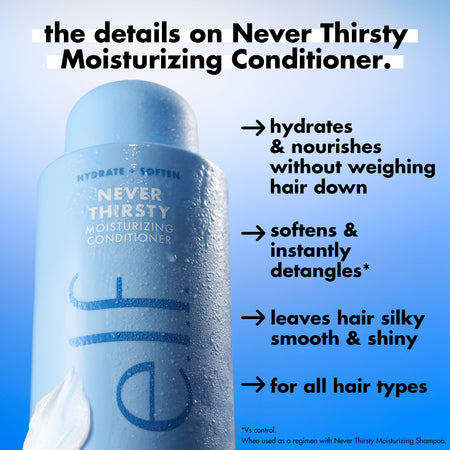 E.L.F Hair Never Thirsty après-shampooing hydratant