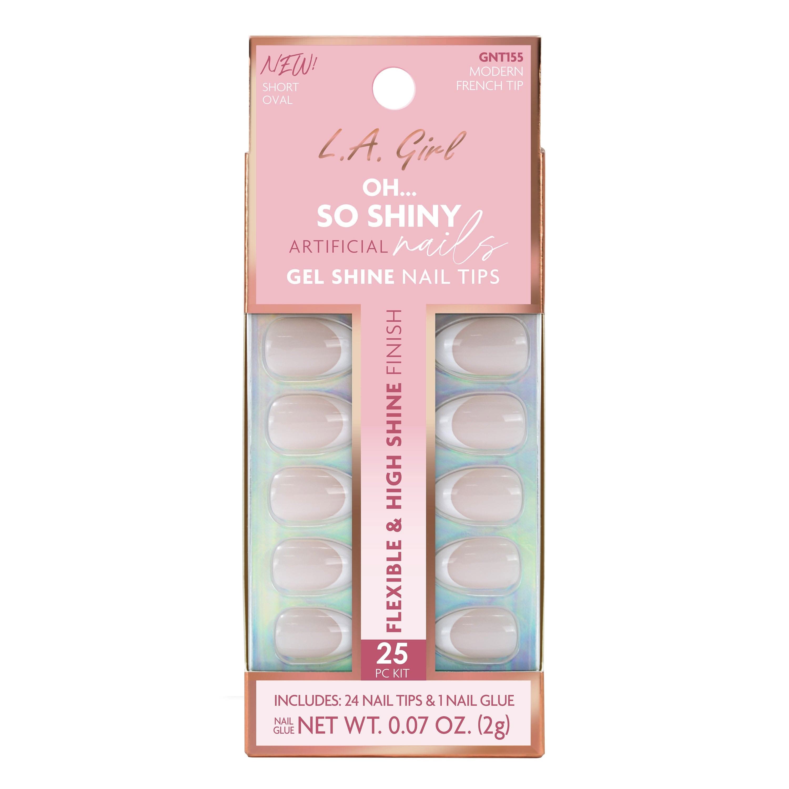 L.A. Girl Nails GNT151AG Cloud Nine faux ongles courts 24 pcs