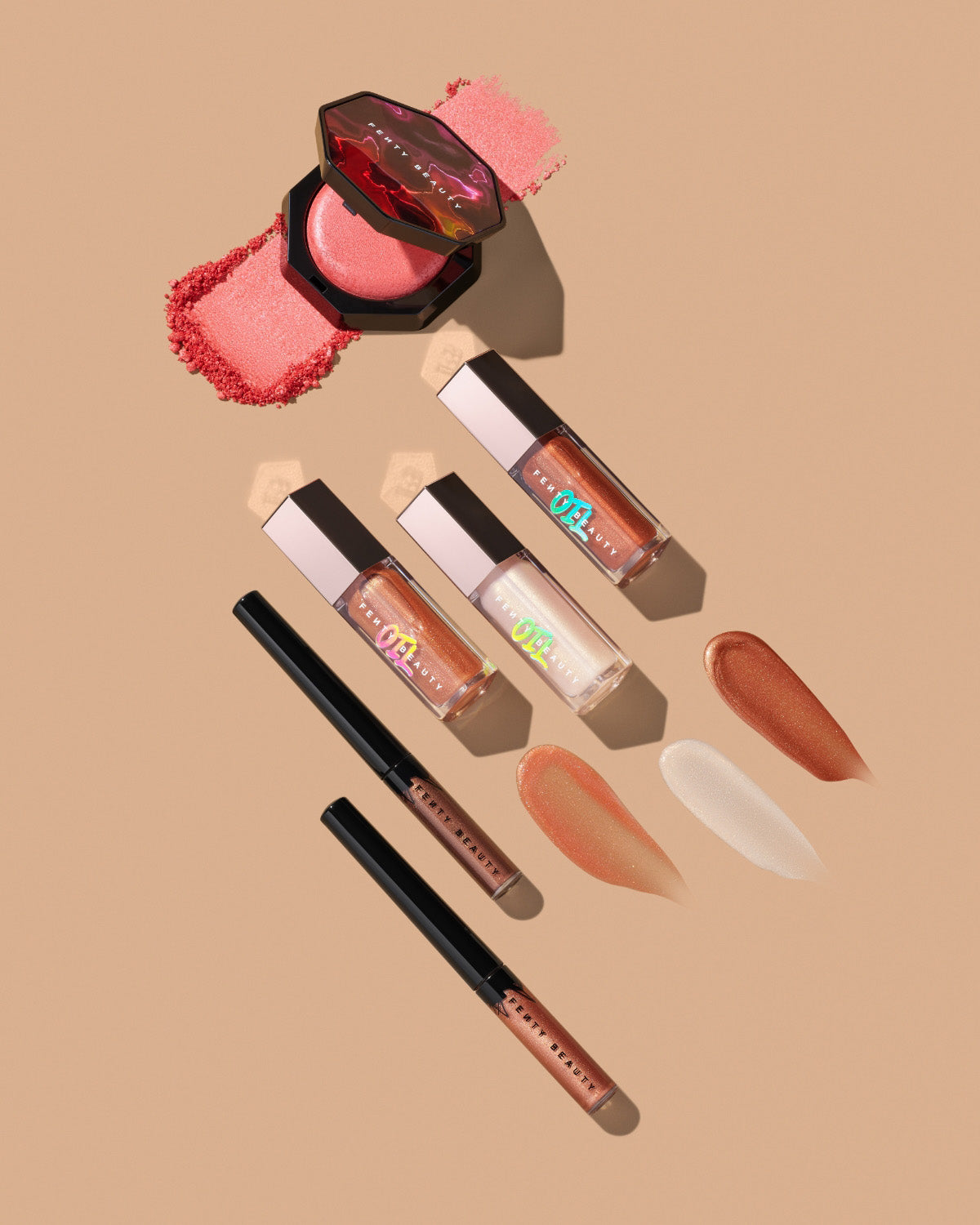 Fenty Beauty Glitty Lid Eyeliner liquide Ritzy Rose métal