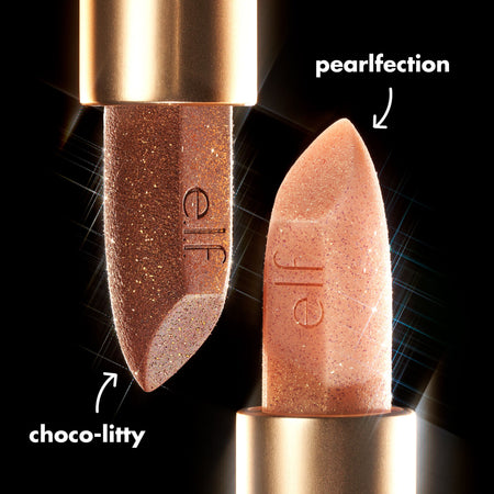 E.L.F. O FACE baume lèvres pailleté Choco-Litty hydratant