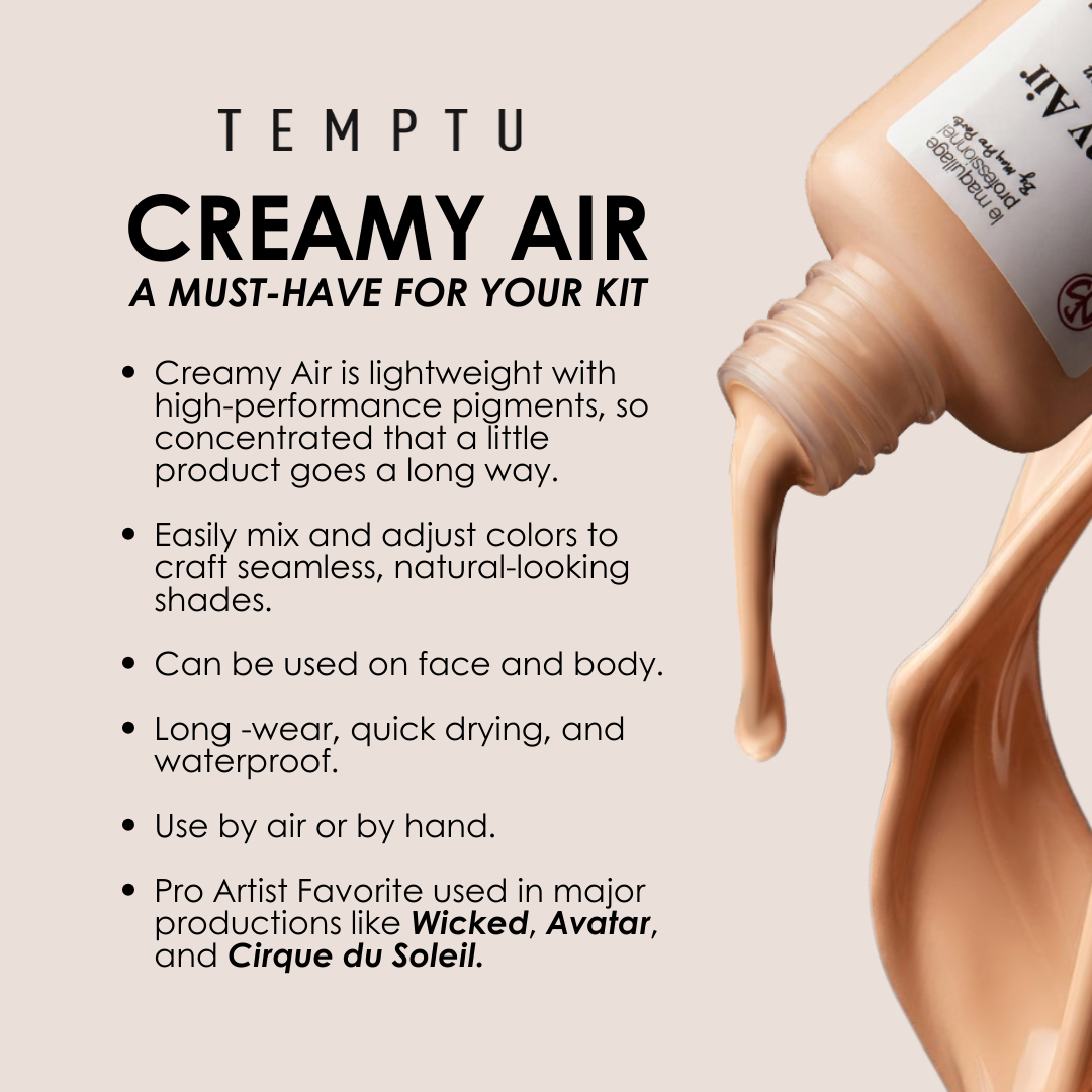 TEMPTU Creamy Air Tattoo Cover fond de teint set Light
