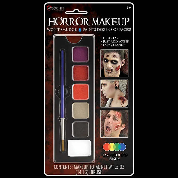 Cinema Secrets Woochie Horror palette maquillage eau 6 couleurs