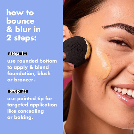 E.L.F Brushes & Tools Éponge Teint Bounce & Blur Vegan