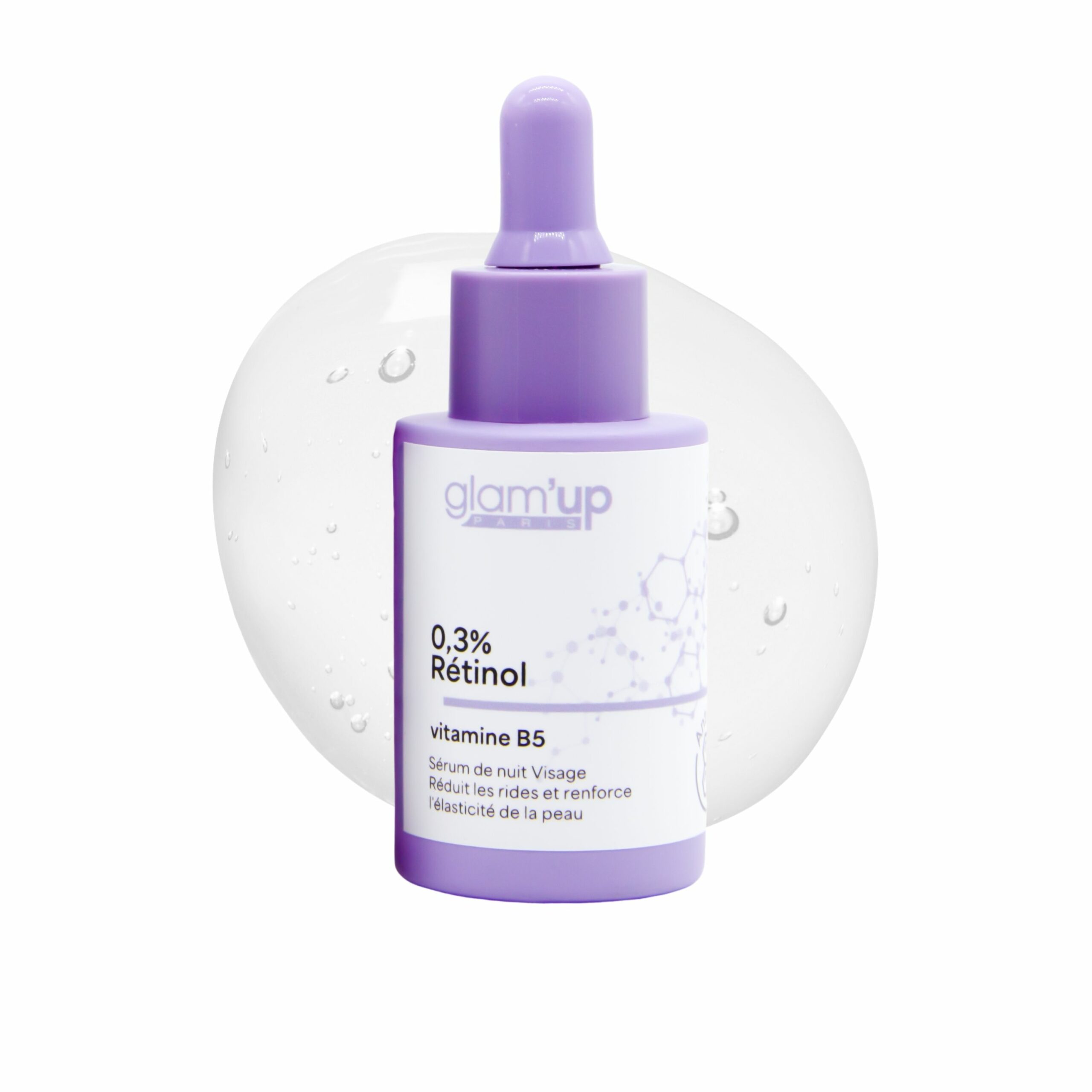 GLAM'UP Skincare Rétinol 0,3% sérum visage vitamine B5