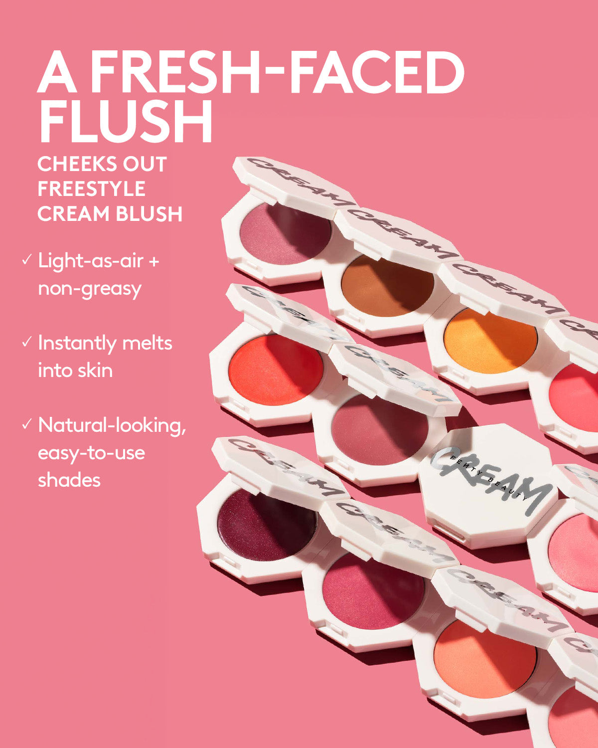 Fenty Beauty Cheeks Out blush crème Big Melons 3 g corail