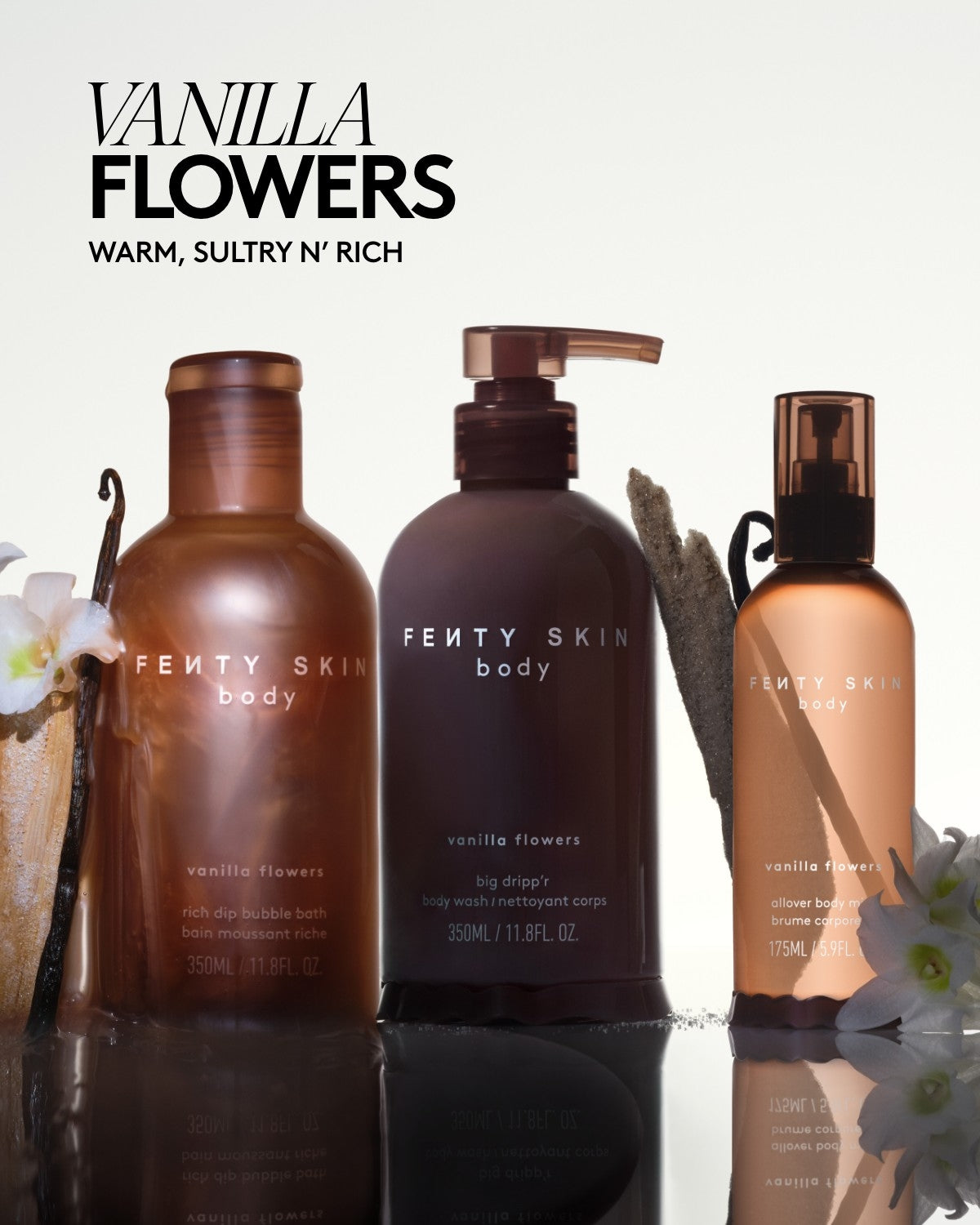 Fenty Beauty Rich Dip bain moussant vanille fleurs