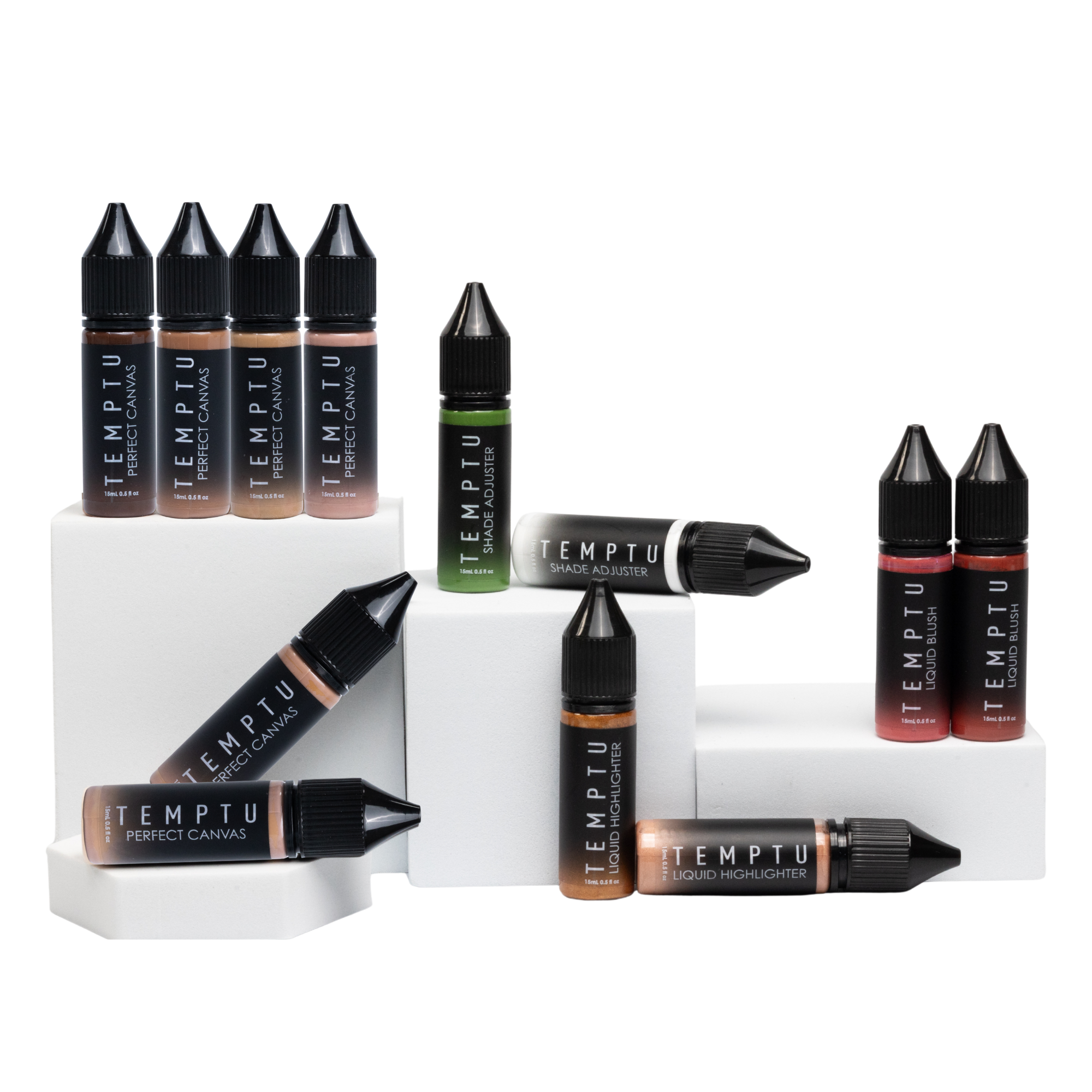 TEMPTU Perfect Canvas Essentials Set fond de teint kit 12 pièces tenue longue