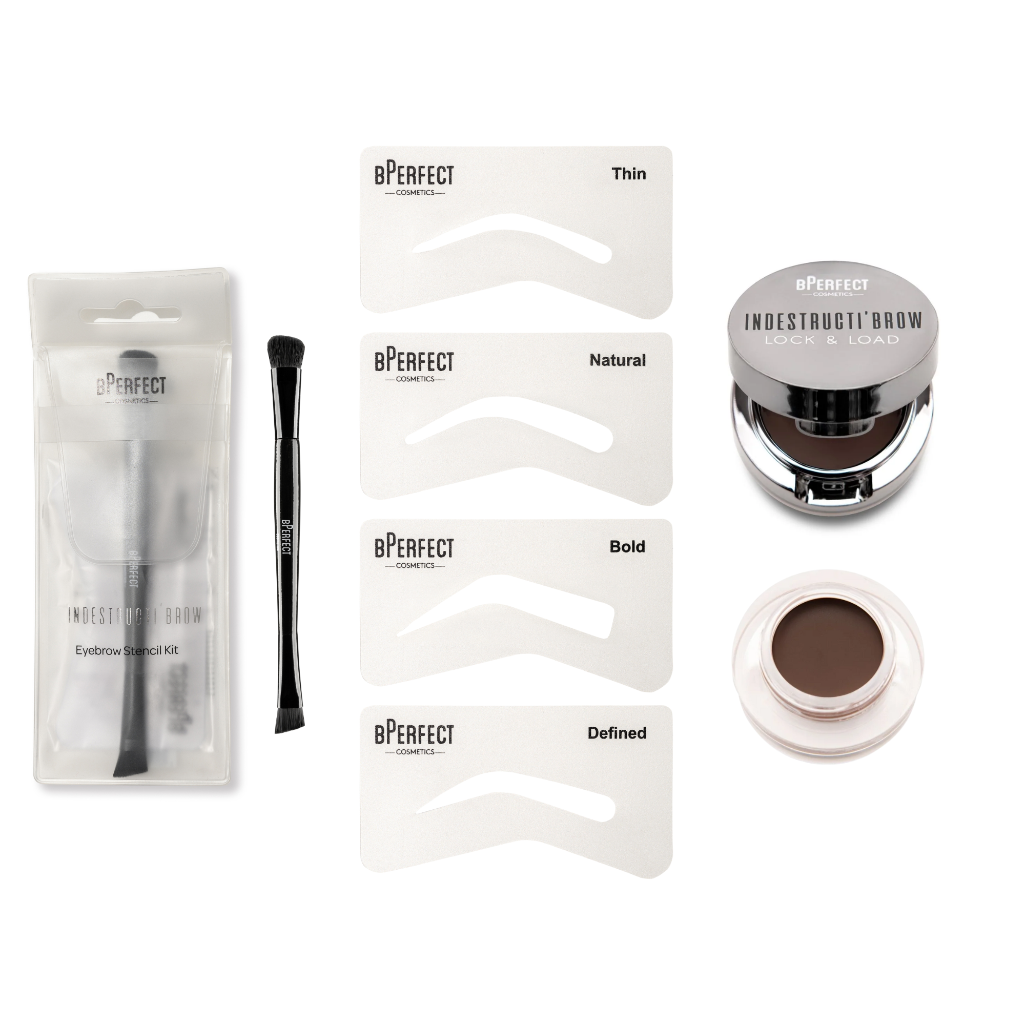 Be Perfect Indestructi'Brow kit sourcils Brown pommade poudre