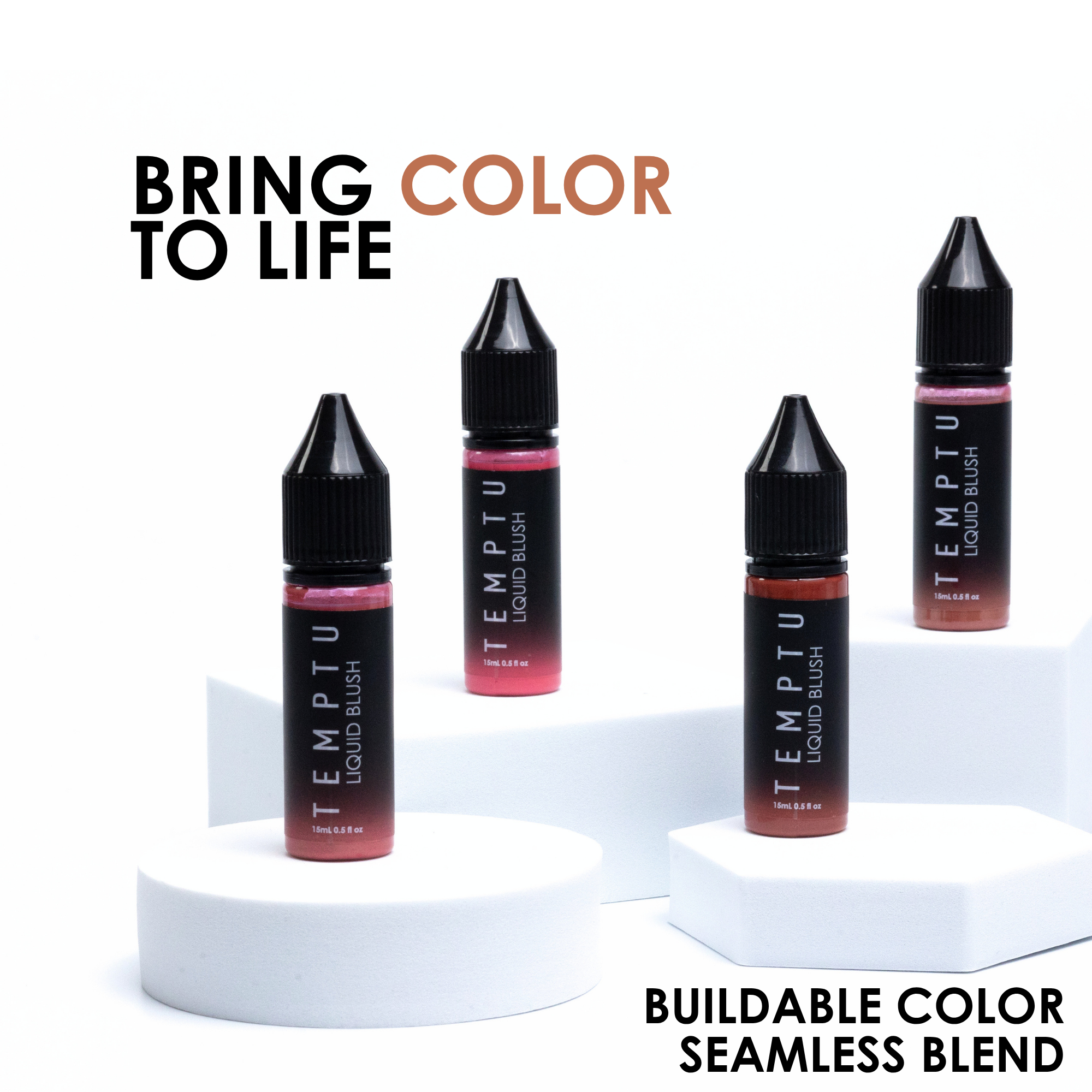 TEMPTU Airbrush Supplies blush liquide 4 teintes