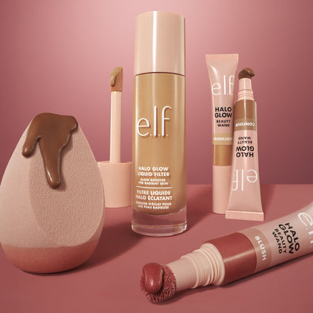 E.L.F Halo Glow Éponge Silicone Biseautée multi-usage