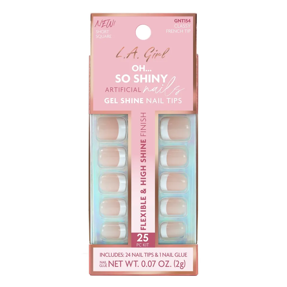 L.A. Girl Nails GNT151AG Cloud Nine faux ongles courts 24 pcs