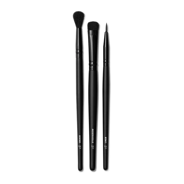 e.l.f. No Budge Eye Set 3 pinceaux yeux application précise