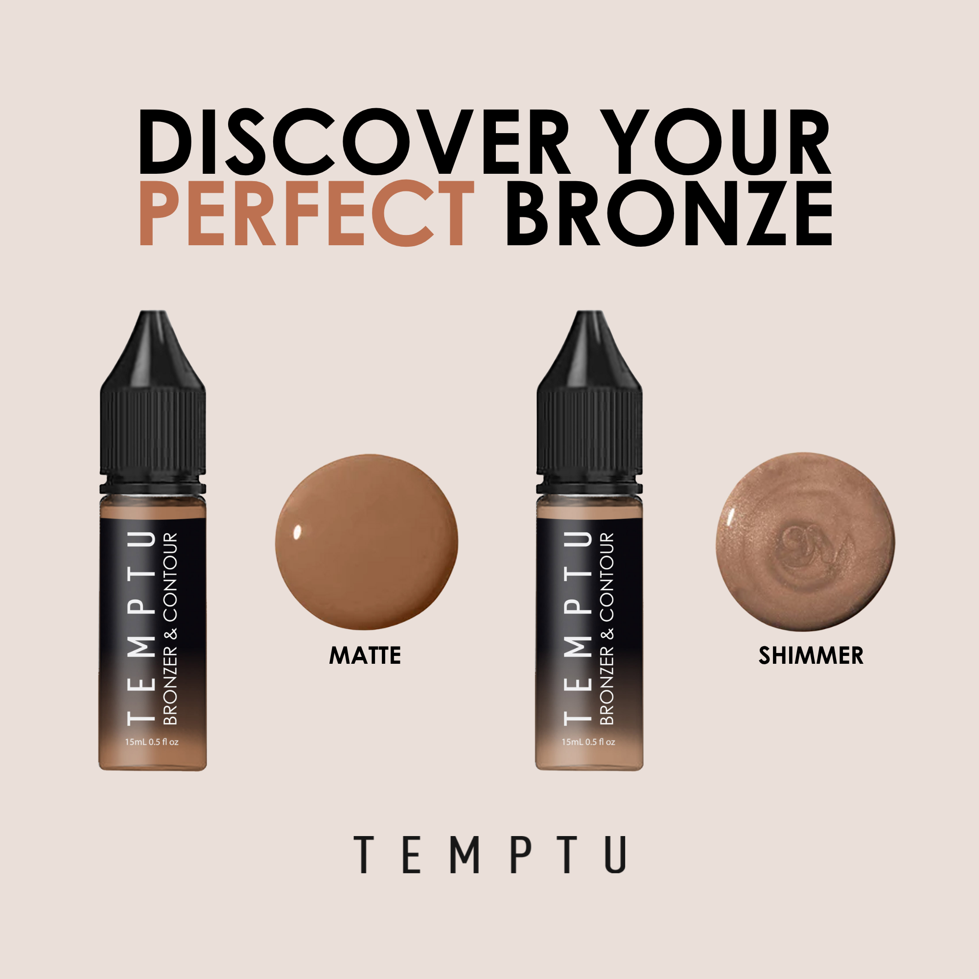 TEMPTU Bronzer Contour airbrush Matte Shimmer teint