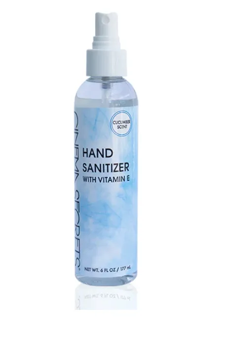 Cinema Secrets Hand Sanitizer spray mains 6 oz vitamine E