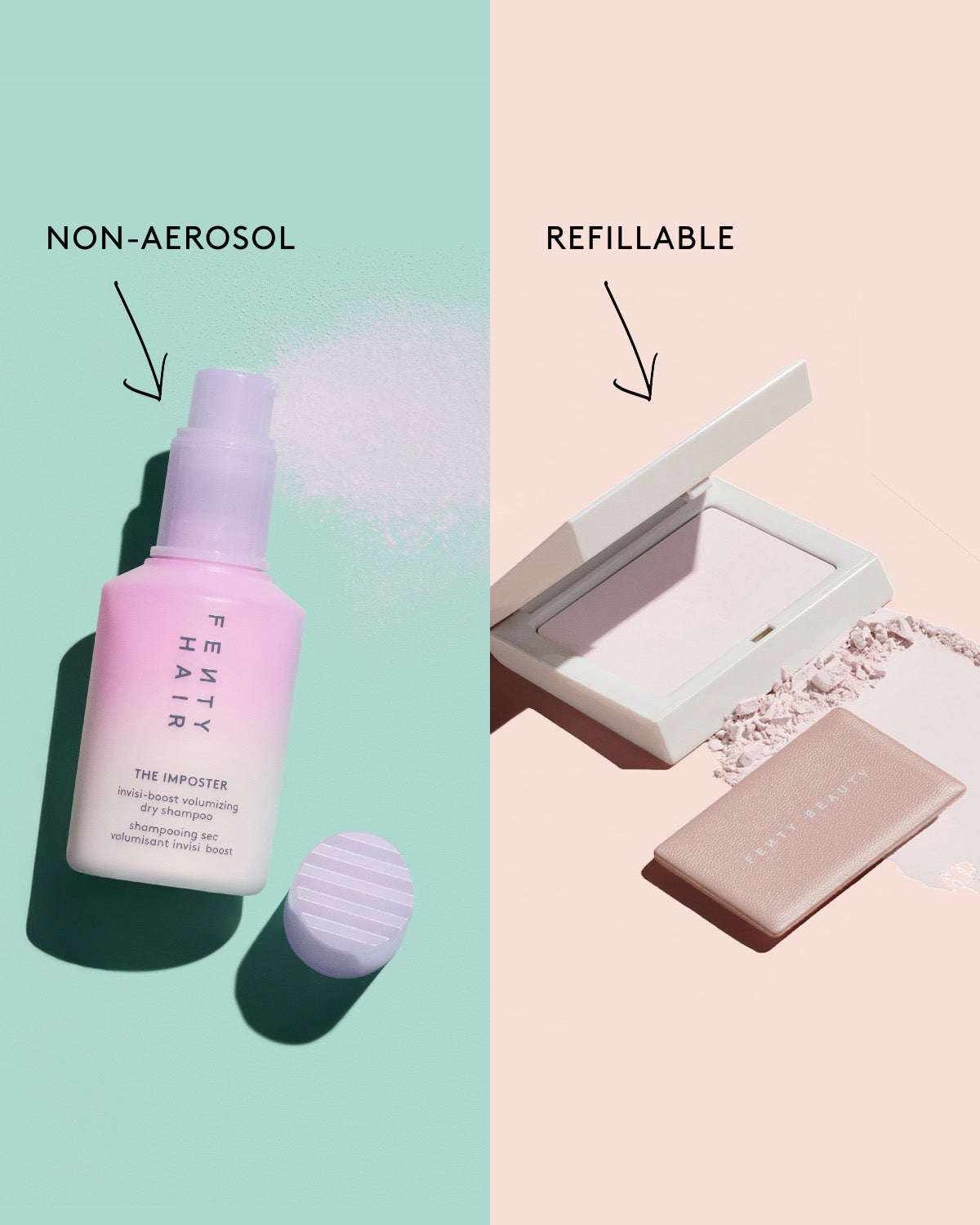 Fenty Beauty Oil Control Duo poudre + shampooing sec matifiant