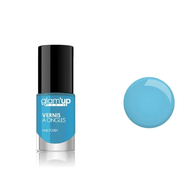 GLAM'UP Les Ongles Vernis à Ongles Blue My Mind bleu brillant