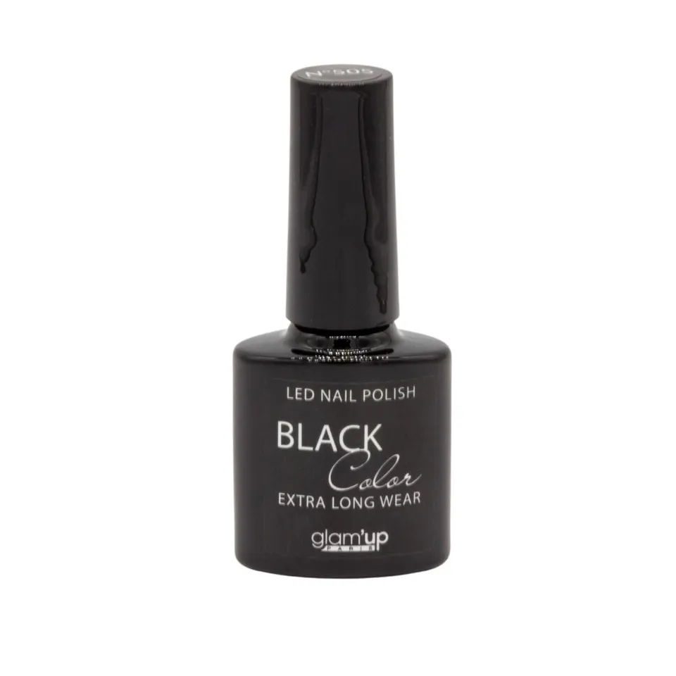 GLAM'UP Les Ongles Vernis Semi-Permanent Noir UV longue tenue