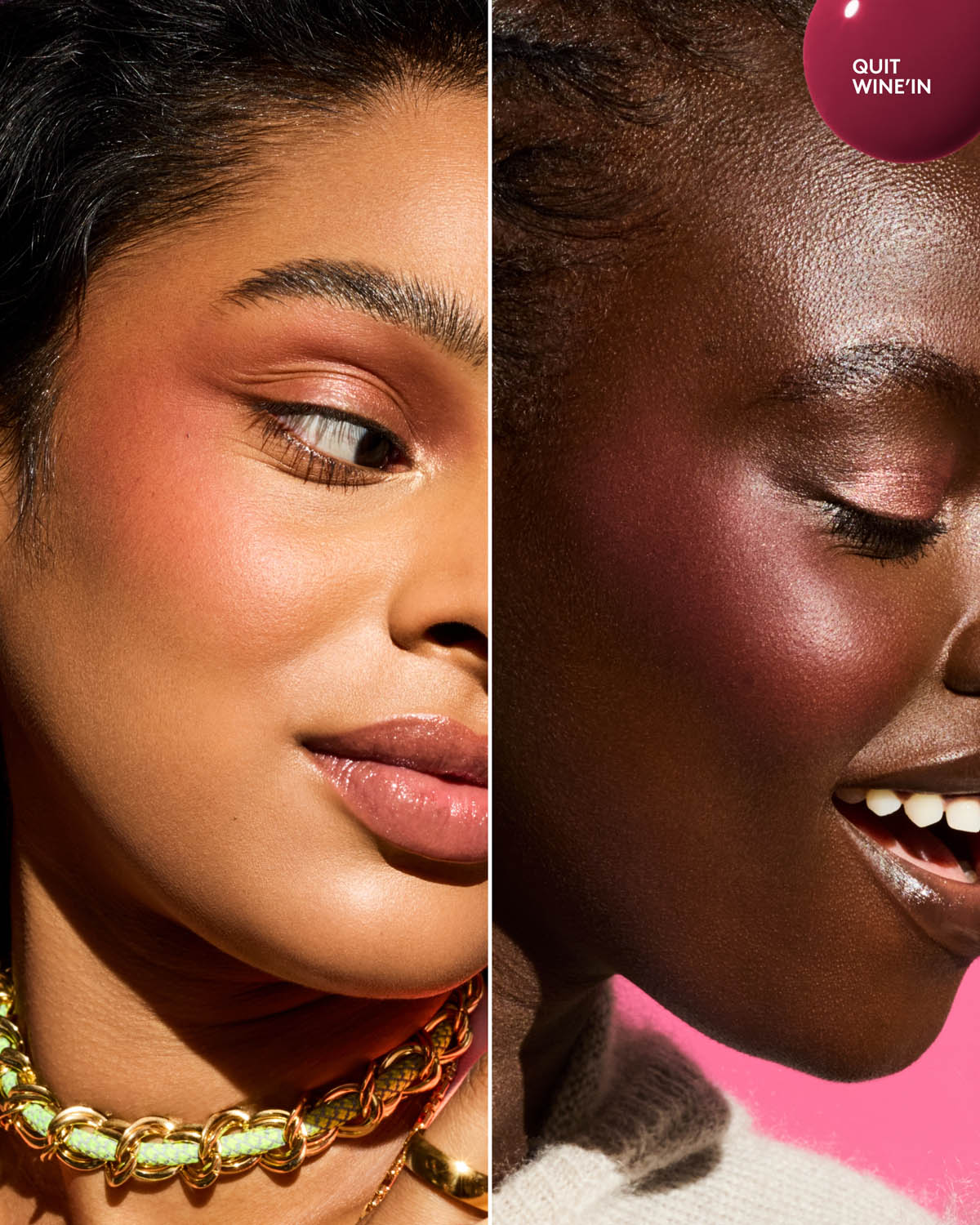 Fenty Beauty Shake N Play Blush Liquide Quit Wine'in Prune