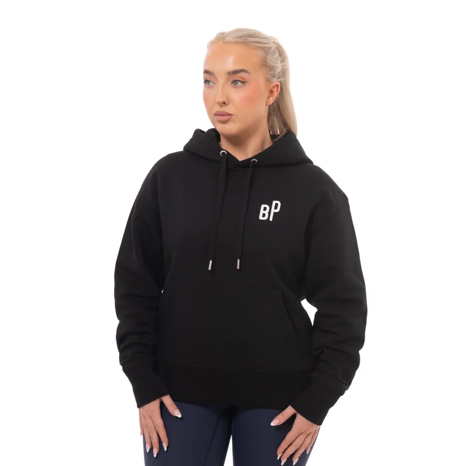Be Perfect Black Hoodie sweat capuche noir coton bio