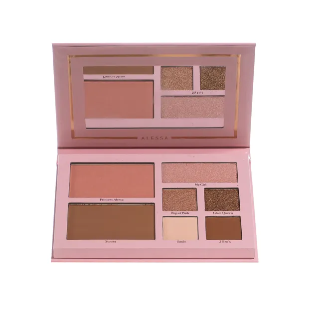 Mrs Glam Alessa palette maquillage 22 g tons roses