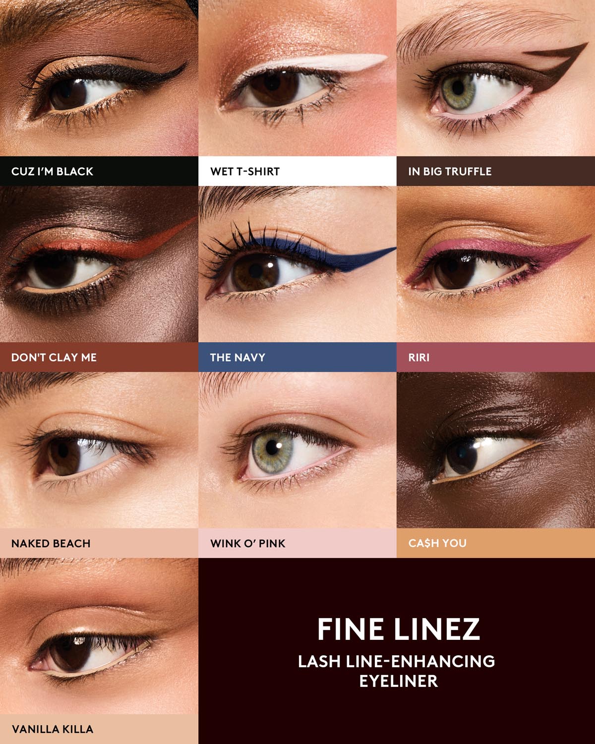 Fenty Beauty Bold Eye Essentials coffret yeux mascara eyeliner fard