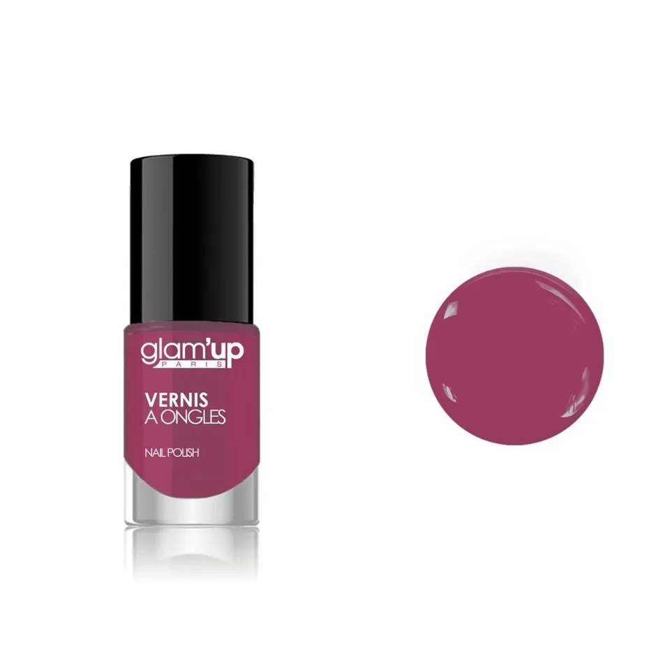 GLAM'UP Les Ongles Vernis à Ongles vernis framboise longue tenue