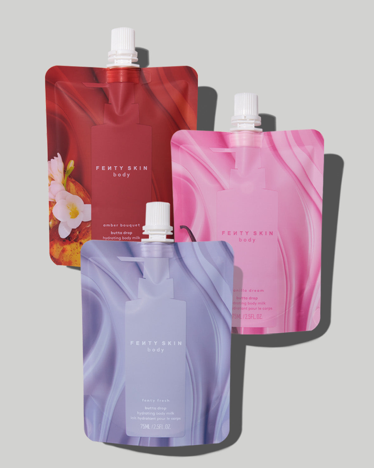 Fenty Skin Mini Milks Trio Lait Corps Hydratant Voyage Satiné