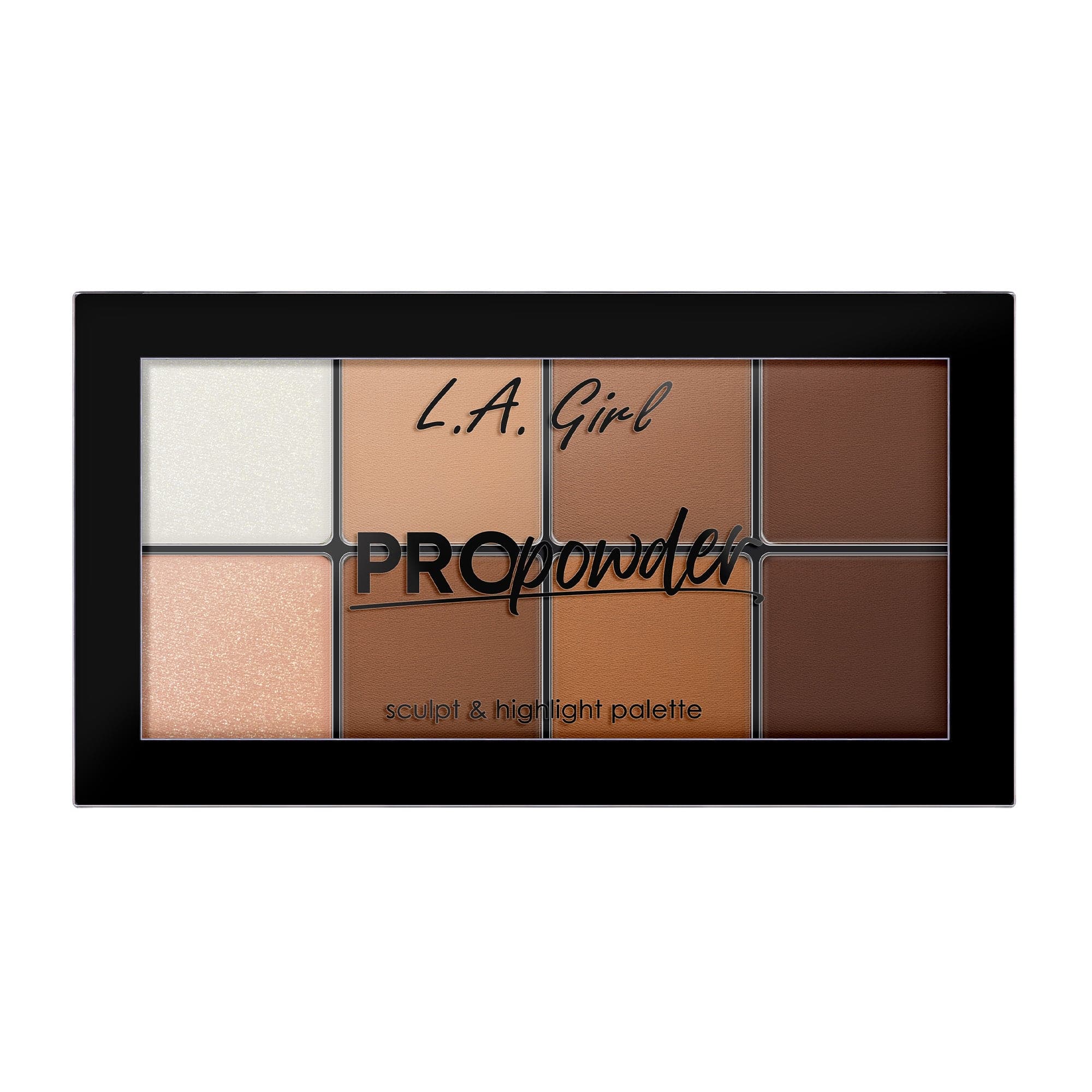 L.A. Girl Pro Powder GFP728 palette poudre contour highlight 8 teintes
