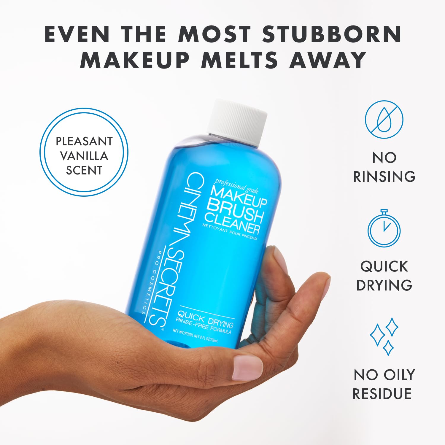 Cinema Secrets nettoyant pinceaux vanille bleue 2oz