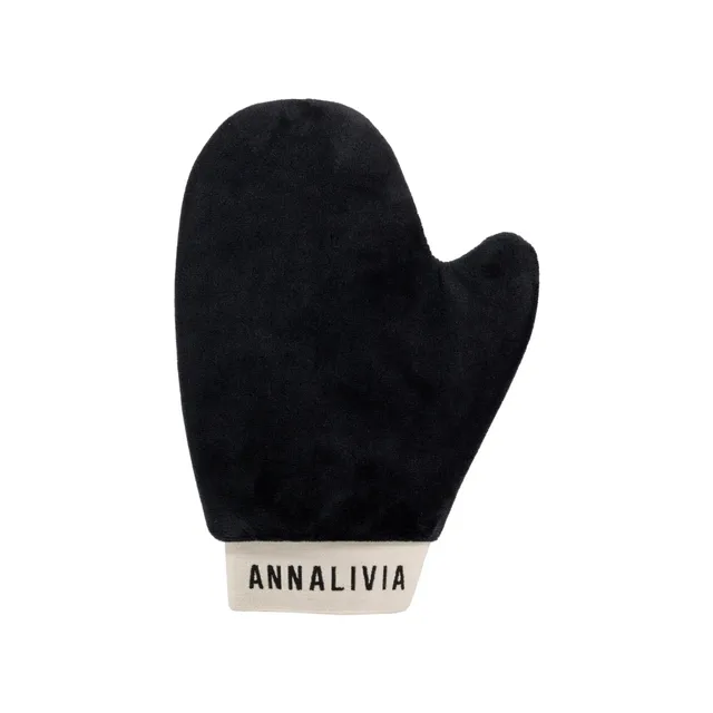 Tan Studio x Annalivia gant autobronzant velours double face