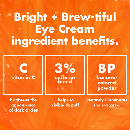 e.l.f. Bright + Brew-tiful Crème yeux caféine vitamine C