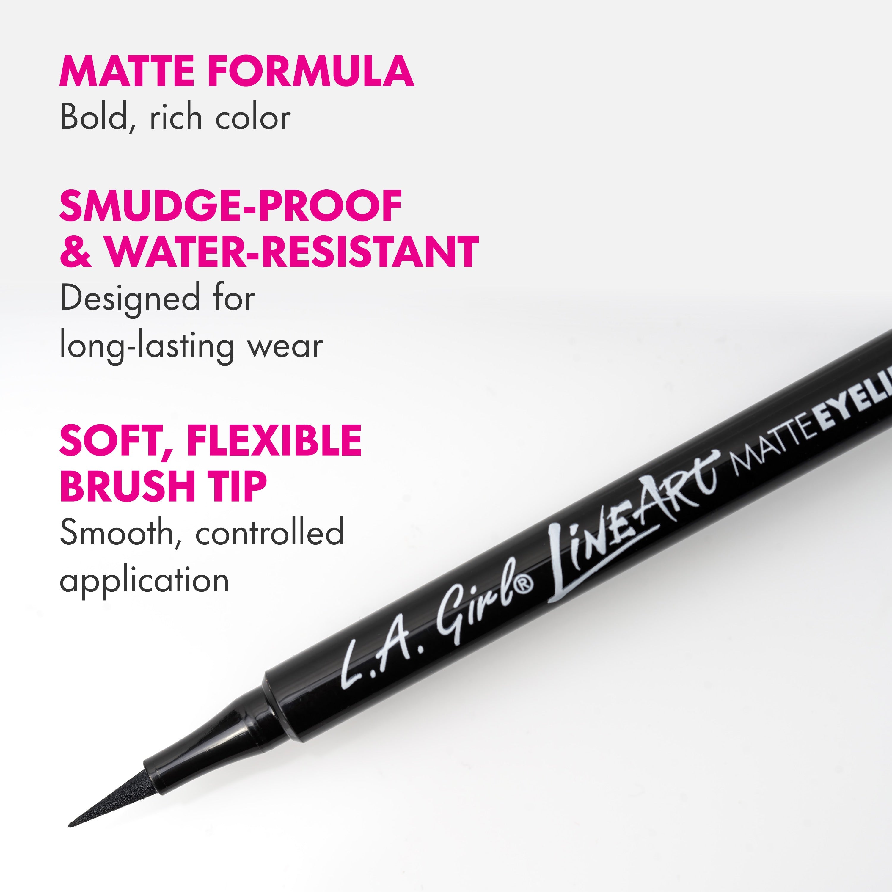 L.A. Girl Line Art eyeliner feutre GLE728 Intense Black mat