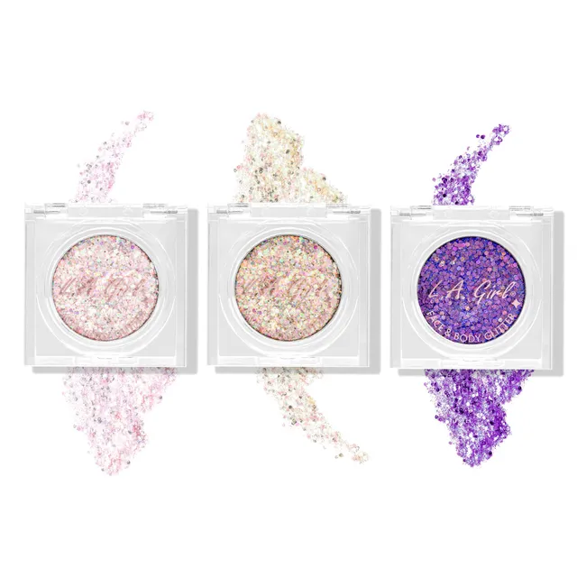 L.A. Girl Kit 3 Paillettes Visage Corps Twinkle Glow