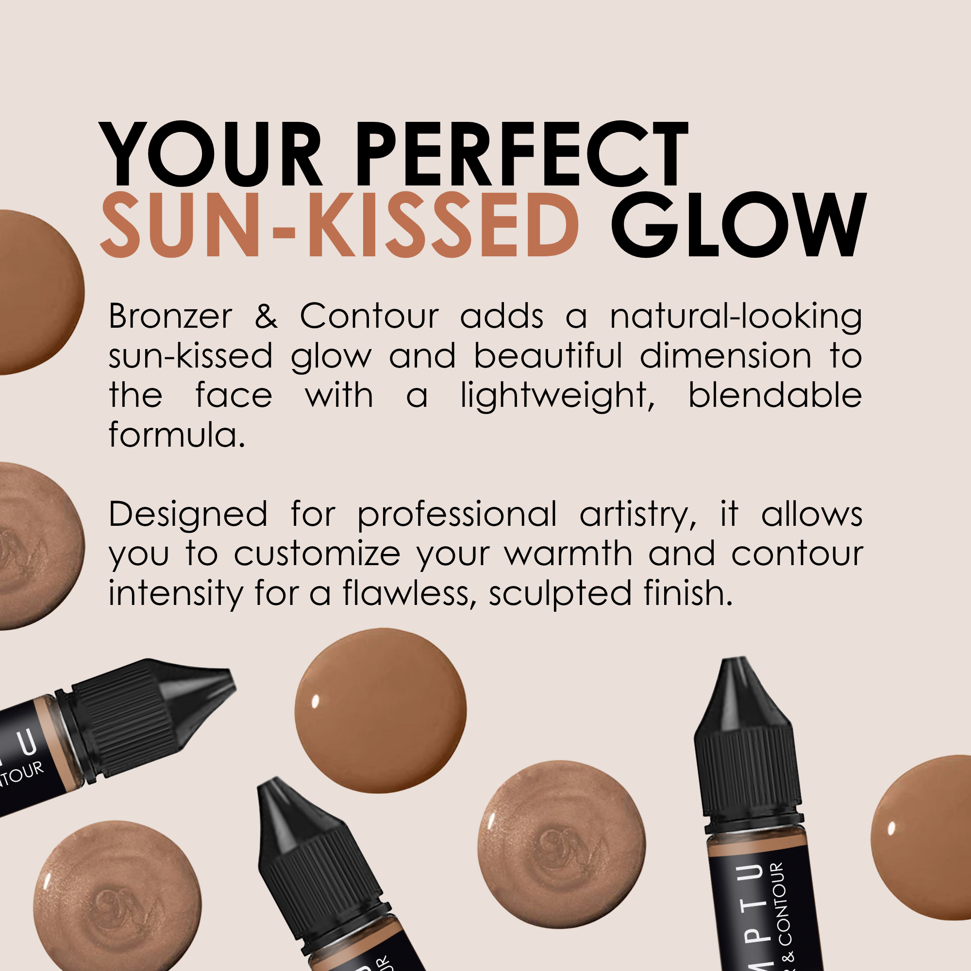 TEMPTU Bronzer Contour airbrush Matte Shimmer teint