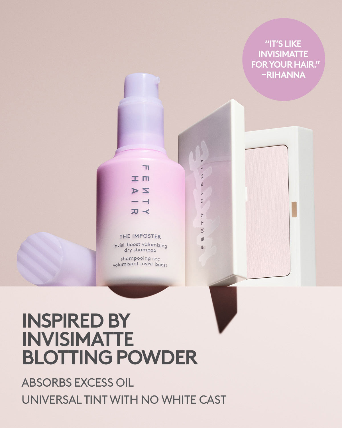 Fenty Beauty Oil Control Duo poudre + shampooing sec matifiant