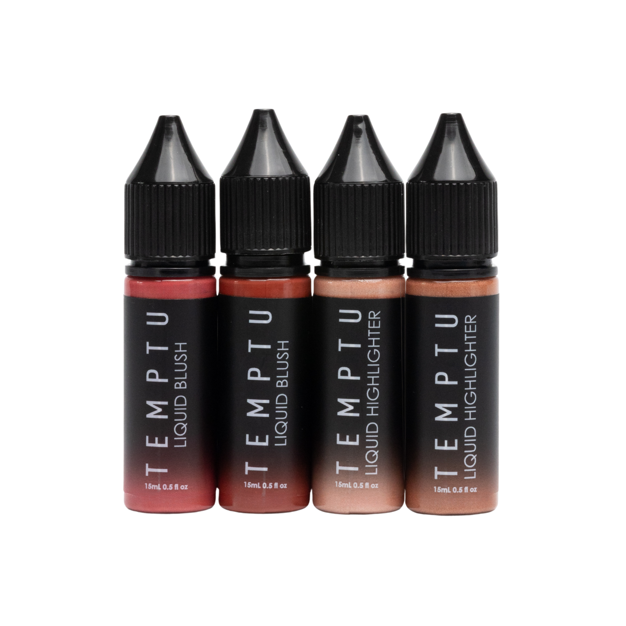 TEMPTU Airbrush Supplies blush liquide set 4 x 0,5 oz lumineux