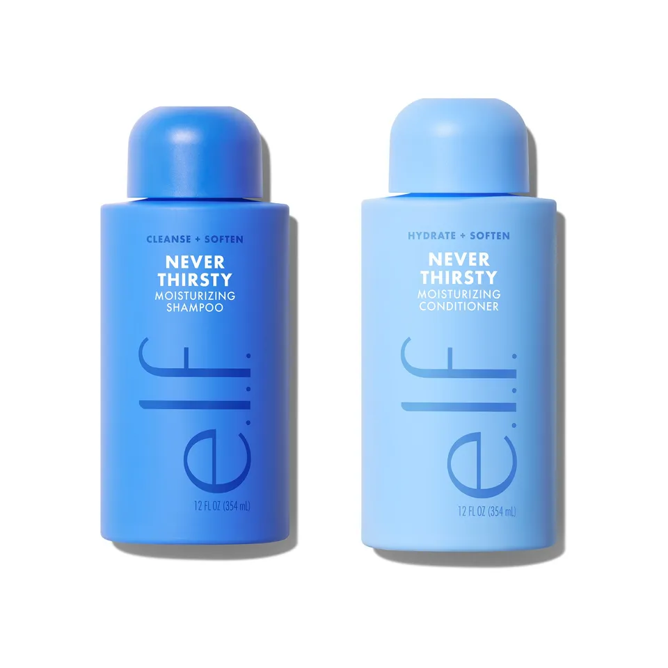 E.L.F Hair Never Thirsty Duo shampooing après-shampoing hydratant