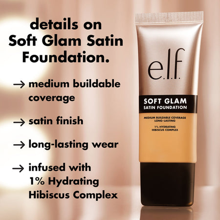 E.L.F. Soft Glam Fond de Teint Satin Couvrance Moyenne Hydratant