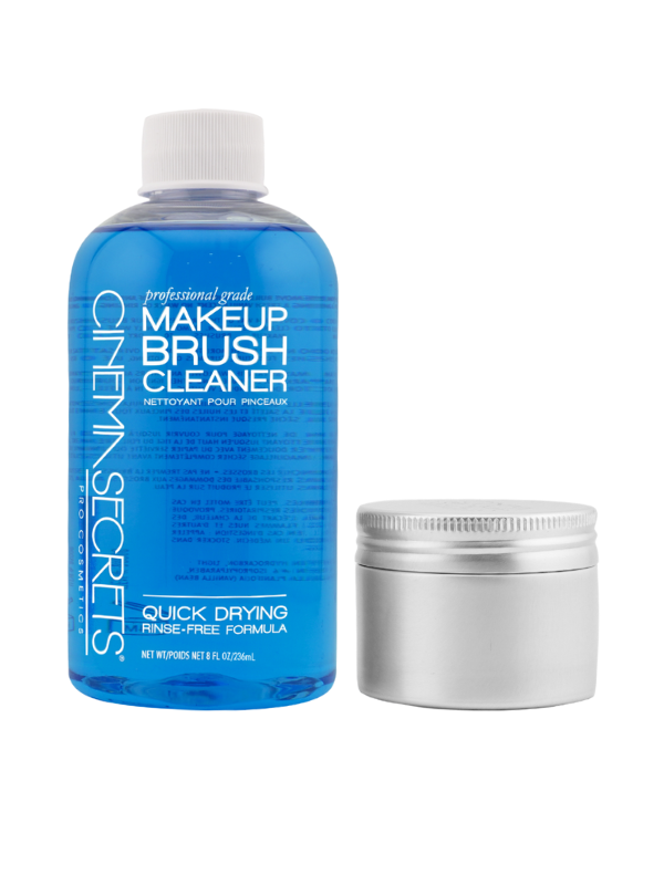 Cinema Secrets kit nettoyant pinceaux vanille 8oz + bac alu