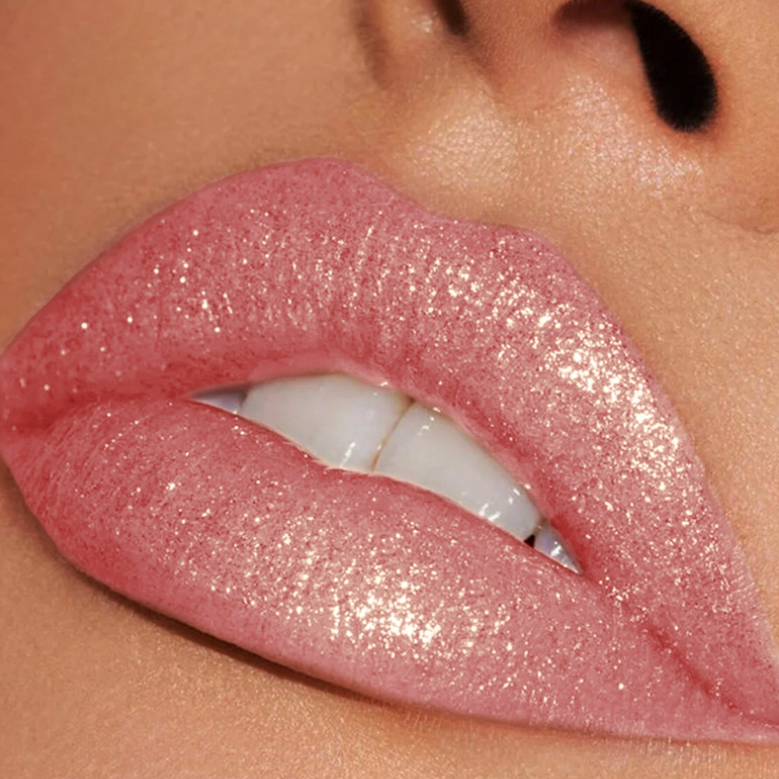 GLAM'UP Les Lèvres Rouge à Lèvres Diamant Pink Storm N°1 pailleté
