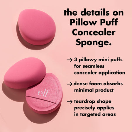 e.l.f. Pillow Puff éponge anti-cernes lot de 3 mini