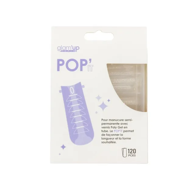 GLAM'UP Les Ongles Lot 120 Capsules Acryliques Pop'it
