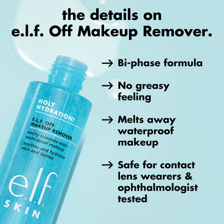 E.L.F Holy Hydration Off démaquillant liquide waterproof